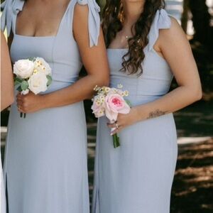 Show Me Your MuMu Steel blue chiffon Bridesmaid Dress